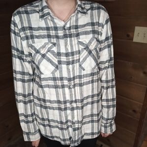 21 Men Button Up long sleeve Plaid shirt